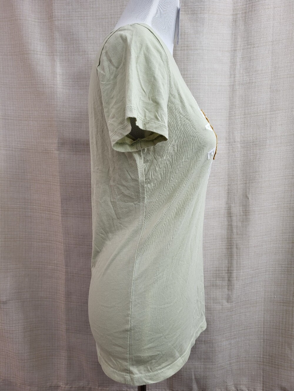 Aeropostale Women's‎ Green Classic Crew T-Shirt White Graphic Logo 87 Size Large - Picture 4 of 9